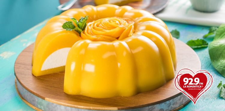 Receta cremosa gelatina de mango con queso - La Romantica