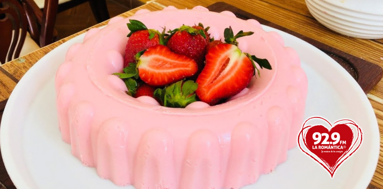 receta gelatina fresa frambuesa