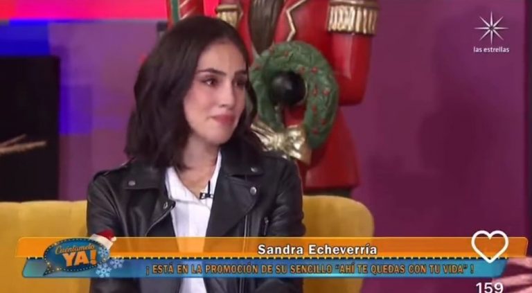 Sandra Echeverría llora en vivo al recordar su divorcio