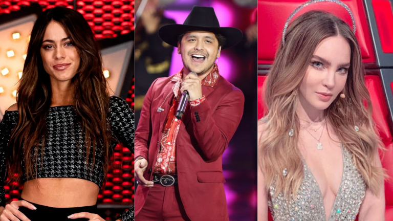 Christian Nodal y TINI cantan la canción de Belinda