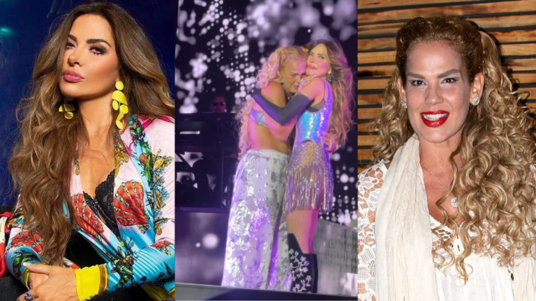 Gloria Trevi llora junto a Niurka en el concierto de la cantante